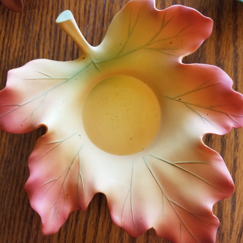 Party Lite Whispering Leaf Candle Holders - Picture 2 of 5